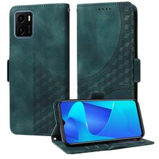 Custodia per telefono in pelle stellata con rombo in rilievo per vivo Y15A 4G Global / Y01 (verde)