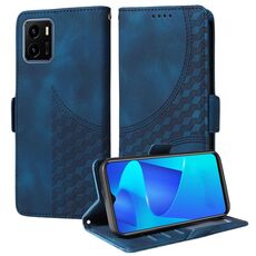 Custodia per telefono in pelle stellata con rombo in rilievo per vivo Y15A 4G Global / Y01 (blu)