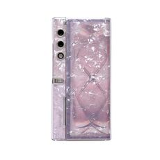 Custodia per telefono con texture a conchiglia perlata per borsa Honor Magic V (rosa)