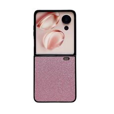 Custodia protettiva antiurto per telefono Honor Magic V Flip con gradiente di colore glitterato (viola)