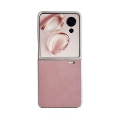 Custodia per telefono in pelle per Honor Magic V Flip metallizzata Paint Skin Feel (rosa)