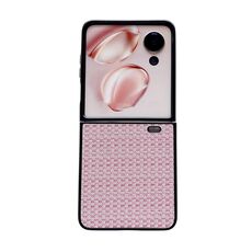 Custodia protettiva per telefono per Honor Magic V Flip Fantasy Weave Pattern (rosa)