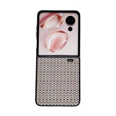 Custodia protettiva per telefono For Honor Magic V Flip Fantasy Weave Pattern (marrone)