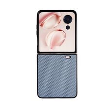 Custodia per telefono per PC Flip Weave Texture per Honor Magic V (blu)