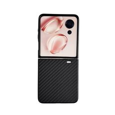 Custodia per telefono per PC Flip Weave Texture per Honor Magic V (nera)