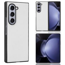 Custodia per PC in pelle PU per Samsung Galaxy Z Fold6 (bianca)