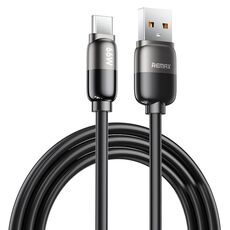 REMAX RC-C038 Capsula 1,2 m 66 W Cavo di ricarica rapida da USB a tipo C PVC (nero)