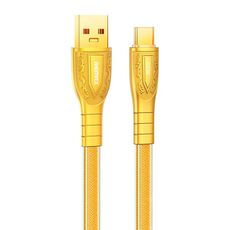 REMAX RC-C167 Prime Cavo di ricarica veloce intrecciato da USB a Type-C da 1,2 m 66 W (Oro)