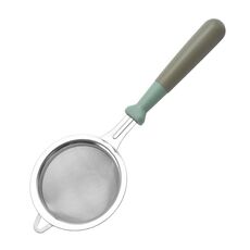 Cucchiaio filtro per cottura in cucina in acciaio inossidabile per farina domestica (blu)