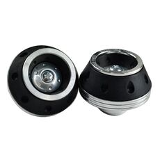 1 paio di accessori per la modifica CNC del motociclo, tazza forcella in lega di alluminio a prova di caduta (argento)