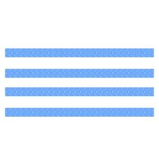 4 pezzi/set Custodie per rotelle per trolley tagliabili Ruote universali Coperture protettive in silicone per la riduzione del rumore silenzioso (Blu)