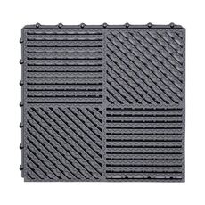 Tappetini da bagno 30x30 cm Tappetini antiscivolo in PVC idrofobo resistente allo sporco (grigio scuro)