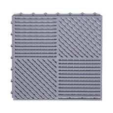Tappetini da bagno 30x30 cm Tappetini antiscivolo in PVC idrofobico resistente allo sporco (grigio chiaro)