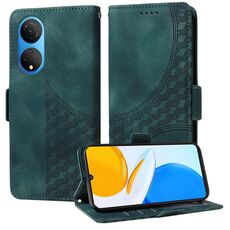 Custodia per telefono in pelle stellata con rombo in rilievo per Honor X7 4G / Play 30 Plus (verde)