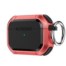 Per AirPods 3 Armor TPU + PC Earbuds Box Custodia protettiva con fibbia in metallo (rosso)