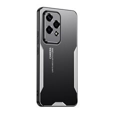 Per Honor 200 Lite Global Blade Series TPU Hybrid Metal Phone Case (Argento)