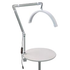 HD-M3X Pro 16 pollici luminosità regolabile Nail Desk Half Moon Light Eyelash Tech Lampada, spina: spina UK (bianco)