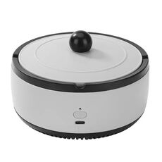 Posacenere ricaricabile, purificatore d'aria, serbatoio per fumatori, per rimuovere l'odore di fumo (grigio)