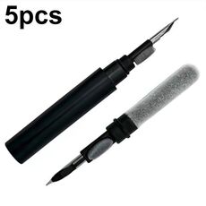 5 pezzi SM-116 Set di pennelli per pulizia tastiera multifunzionale 3 in 1 per auricolari Bluetooth (nero)
