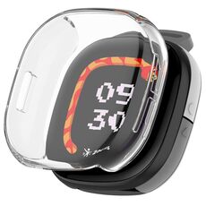 Per Fitbit Ace LTE Custodia morbida per orologio elettrolitico in TPU a copertura totale (trasparente)