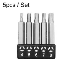 5 pz/set triangolare fiore di prugna set di punte in acciaio al cromo vanadio riparazione elettrodomestici accessori per trapano elettrico con magnetico