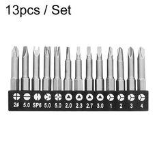 Set di punte in acciaio al cromo vanadio da 13 pezzi/set per riparazione di apparecchi, accessori per trapano elettrico con magnetico