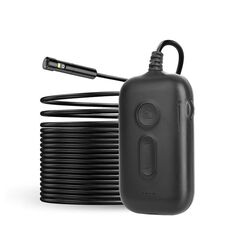 Endoscopio industriale HD con cavo rigido connesso WiFi con doppia fotocamera Y15 da 7,9 mm, lunghezza: 5 m (nero)