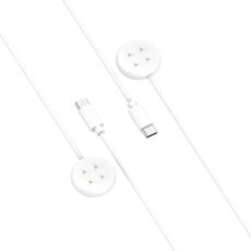 Cavo di ricarica magnetico per smartwatch con interfaccia USB-C / Type-C Fitbit Ace LTE (bianco)