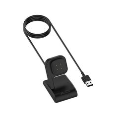 Per caricabatterie magnetico per orologio verticale Fitbit Ace LTE con protezione chip, lunghezza: 1 m (nero)