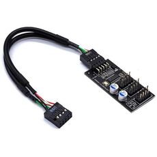 YNS-02 Cavo di prolunga Scheda Scheda madre Adattatore USB 2.0 da 9 pin a 3x 9 pin