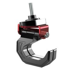 Articolo per bici elettrica per moto Ganci doppi mobili Accessori per la modifica del gancio per casco in alluminio(Rosso)