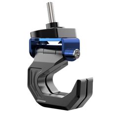 Articolo per bici elettrica per moto Ganci doppi mobili Accessori per la modifica del gancio per casco in alluminio(Blu)