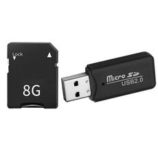 Scheda di memoria per fotocamera digitale CCD + lettore di schede (8G)