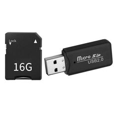 Scheda di memoria per fotocamera digitale CCD + lettore di schede (16G)