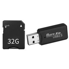 Scheda di memoria per fotocamera digitale CCD + lettore di schede (32G)