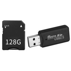 Scheda di memoria per fotocamera digitale CCD + lettore di schede (128G)