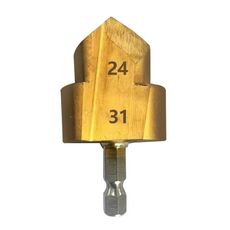 Punte per trapano a gradini PPR con gambo esagonale Strumenti per la riparazione e il collegamento delle perdite, modello: #32