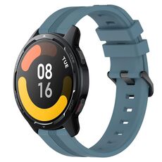 Per Xiaomi Watch S1 Active 22mm Cinturino in silicone a strisce concave (Rock Cyan)