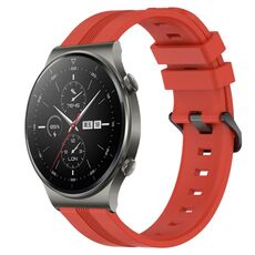 Per cinturino in silicone a strisce concave da 22 mm per Huawei GT2 Pro (rosso)