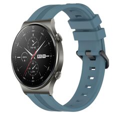 Per Huawei GT2 Pro cinturino in silicone a strisce concave da 22 mm (Rock Cyan)