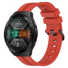 Per Huawei Watch GT 2E Cinturino Slicone a strisce concave da 22 mm (rosso)