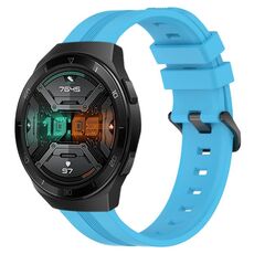 Per Huawei Watch GT 2E Cinturino Slicone a strisce concave da 22 mm (blu cielo)