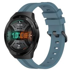 Per Huawei Watch GT 2E Cinturino Slicone a strisce concave da 22 mm (Rock Cyan)