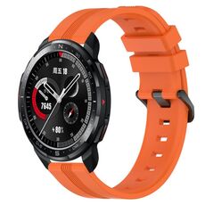 Cinturino per orologio in silicone a strisce concave da 22 mm per orologio Honor Watch GS Pro (arancione)