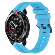 Cinturino in silicone a strisce concave da 22 mm per orologio Honor Watch GS Pro (blu cielo)