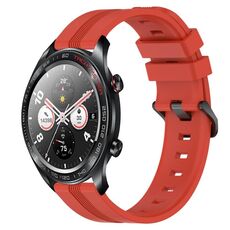 For Honor Watch Dream Cinturino in silicone a strisce concave da 22 mm (rosso)