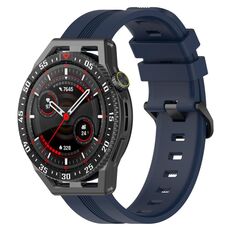 Per Huawei Watch GT3 SE Cinturino in silicone a strisce concave da 22 mm (blu navy)