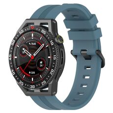 Per Huawei Watch GT3 SE Cinturino in silicone a strisce concave da 22 mm (Rock Cyan)