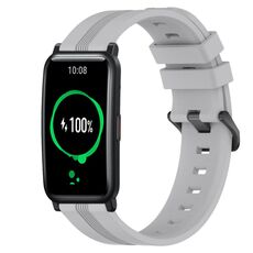 For Honor Watch ES Cinturino Slicone a strisce concave da 20 mm (grigio)
