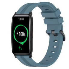 For Honor Watch ES Cinturino Slicone a strisce concave da 20 mm (Rock Cyan)